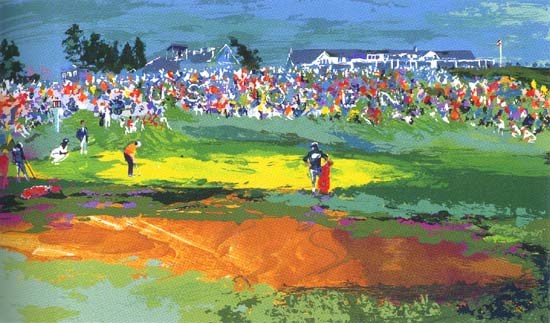 Leroy Neiman The Home Hole at Shinnecock